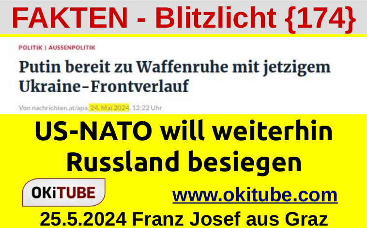 NATO lehnt Putins Waffenruhe ab : FAKTEN-Blitzlicht{174}